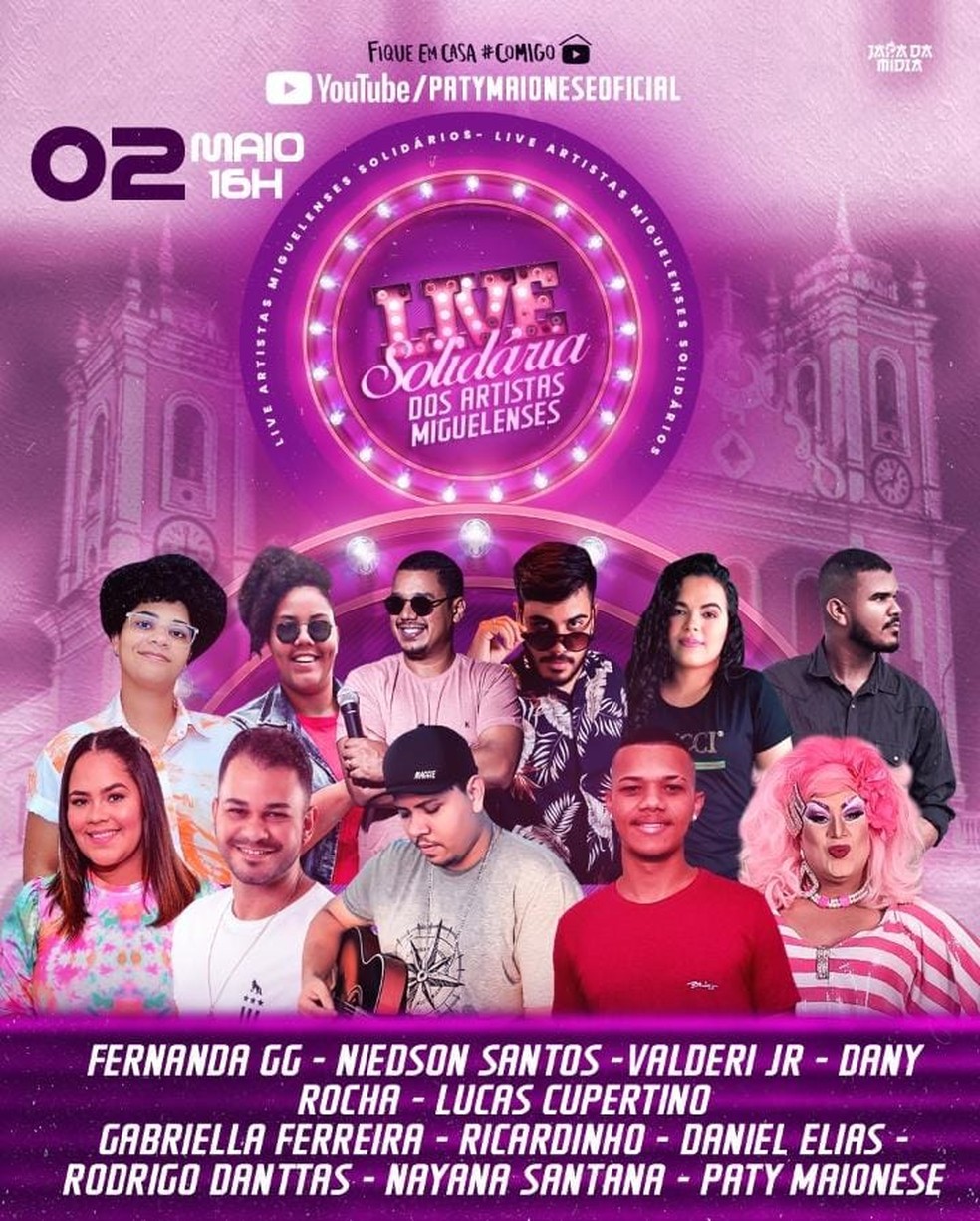 Live Solidária ajuda artistas de São Miguel dos Campos — Foto: Divulgação