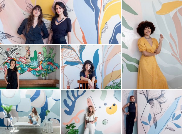 Wall art: 8 mulheres que trabalham com murais e arte em paredes - Casa e  Jardim | Arte