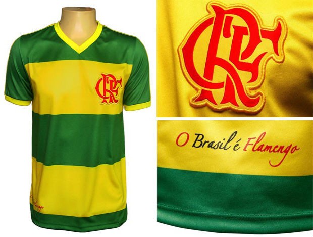 Flamengo em verde e amarelo (Foto: Divulgação)