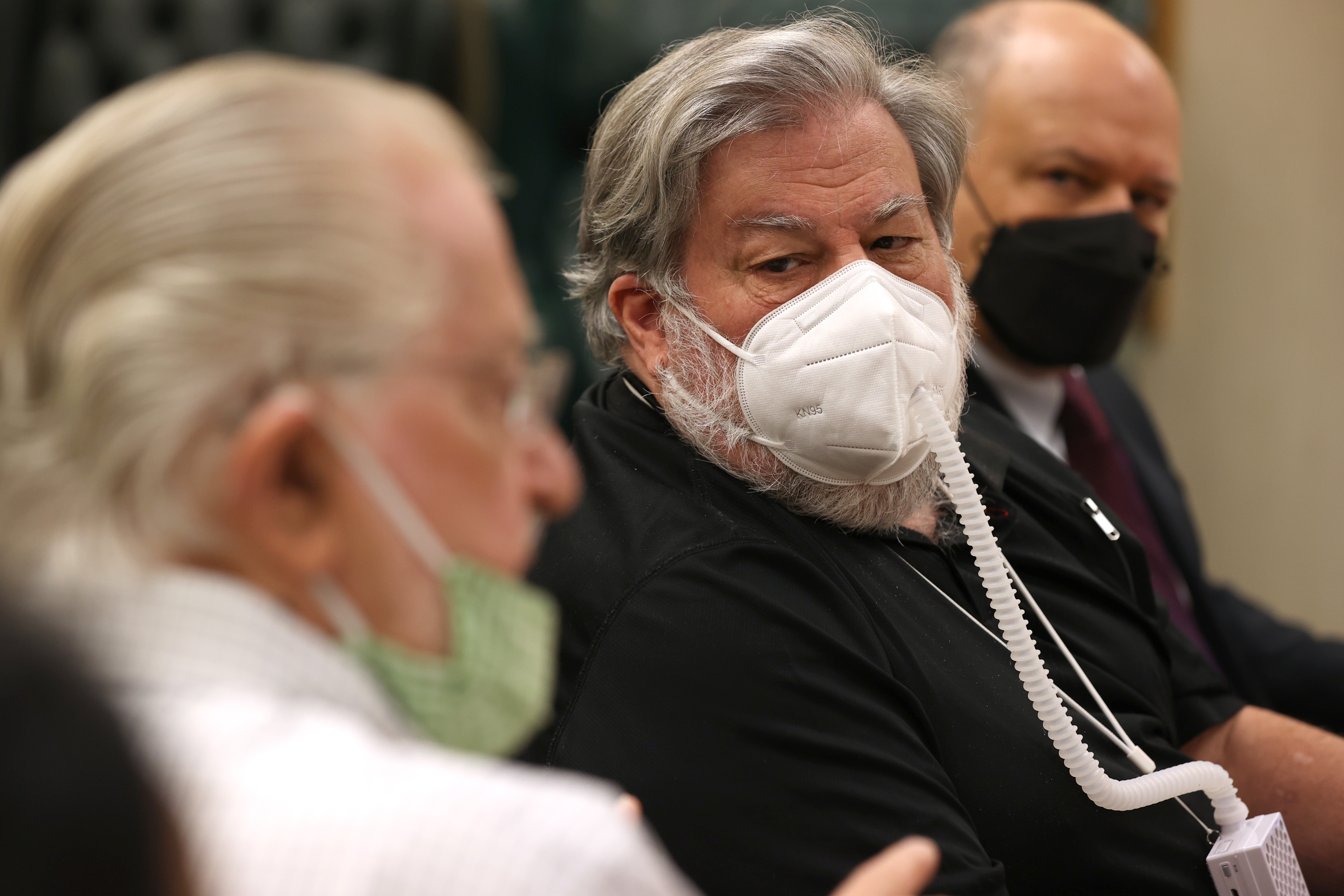 Steve Wozniak em coletiva de imprensa (Foto: Getty)