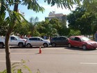 Cinco veículos se envolvem em engavetamento no centro de Palmas
