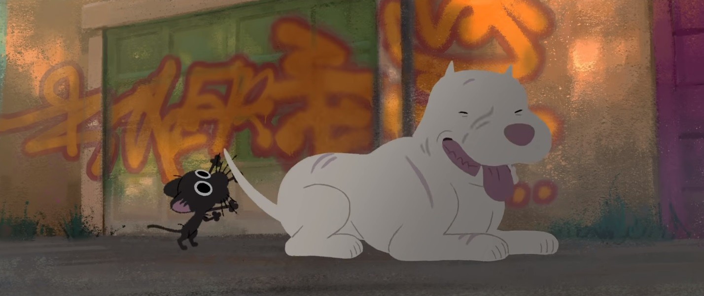 Cena de Kitbull, curta-metragem da Pixar (Foto: reprodução / Pixar)