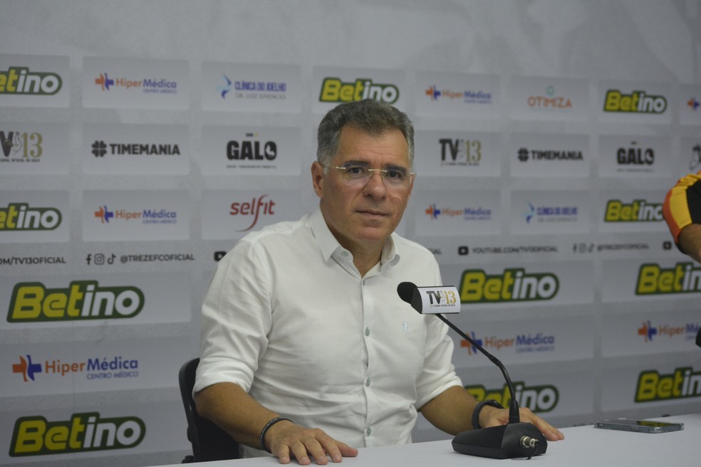 Artur Bolinha, presidente do Treze — Foto: Lucas Medeiros / Treze FC