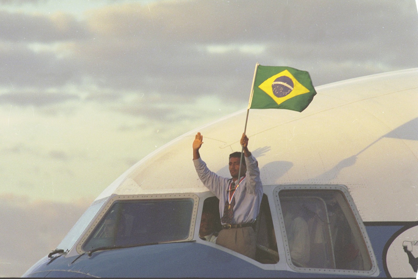 Seleção Brasileira comemora título mundial de 1994 — Foto: Acervo O GLOBO 