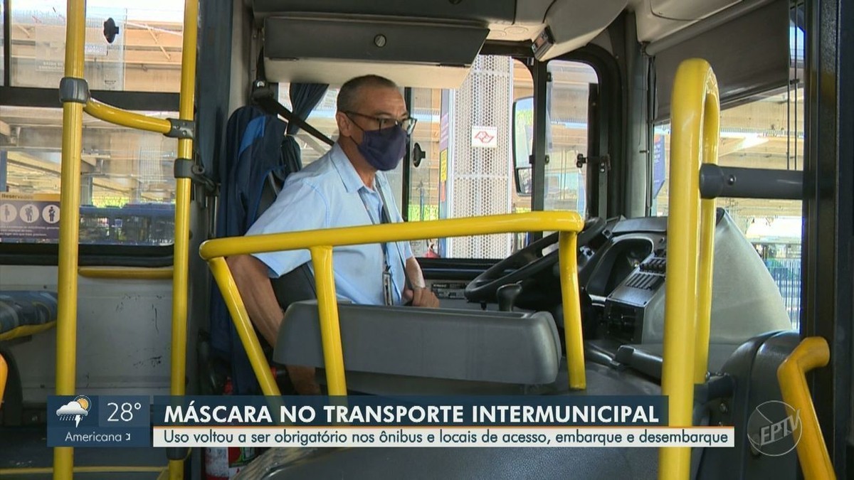 Covid19 1º dia de máscara obrigatória em ônibus intermunicipais da