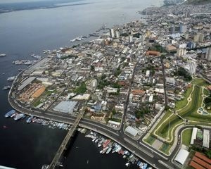 Vista aérea da cidade de Manaus (Foto: Clóvis Miranda/Semcom)