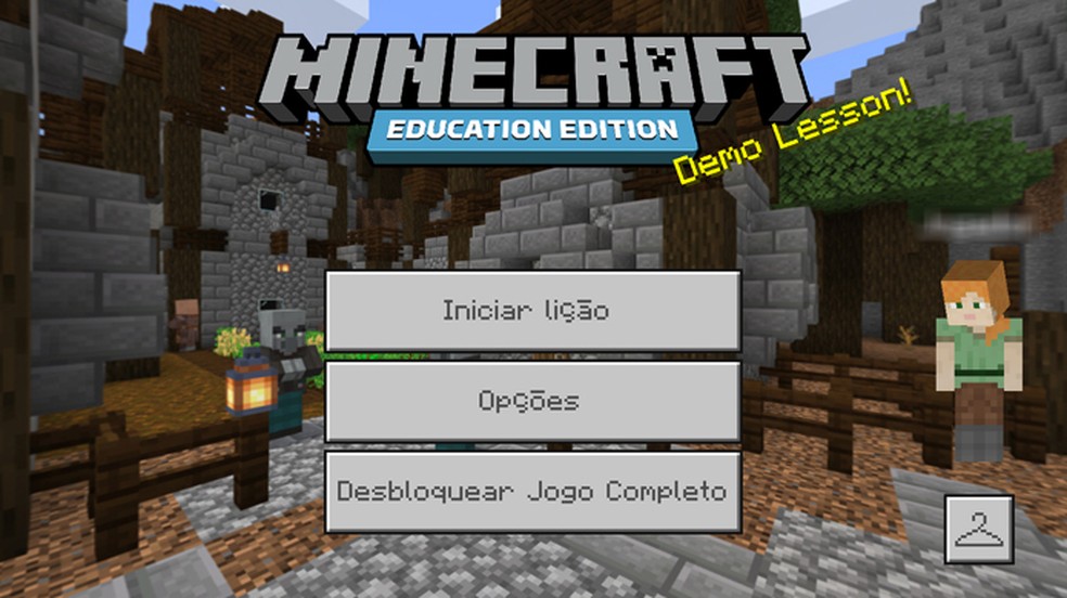 Você pode encontrar lições teste no site do Minecraft Education Edition — Foto: Reprodução/Nalu Dias