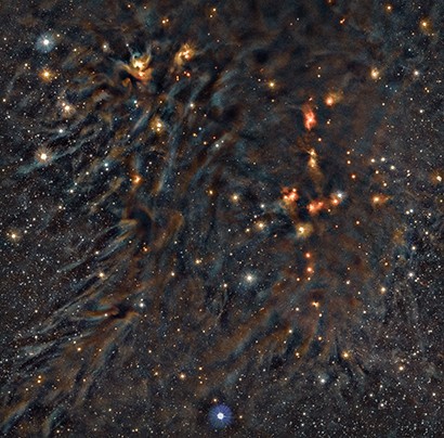 Nuvem L1688 no complexo de formação de estrelas Ophiuchus (Foto:  João Alves / ESO VISIONS)