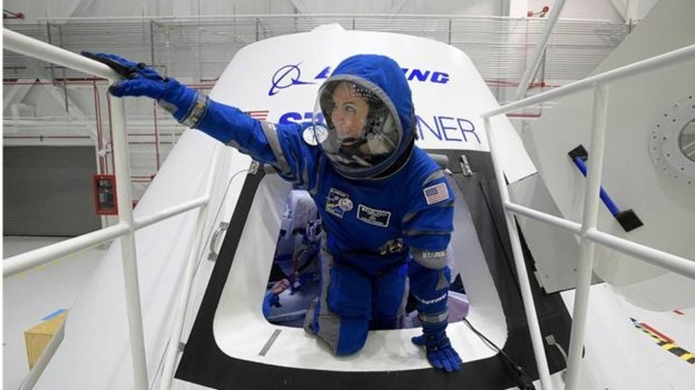 Boeing submete seu CST-100 Starliner aos testes finais — Foto: Nasa/BBC