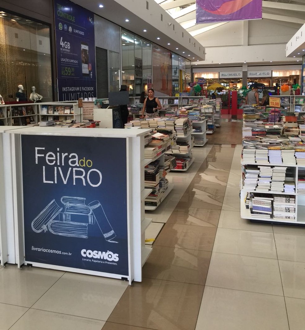Feira de Livros Cosmos é destaque no Sobral Shopping.  (Foto: Divulgação)