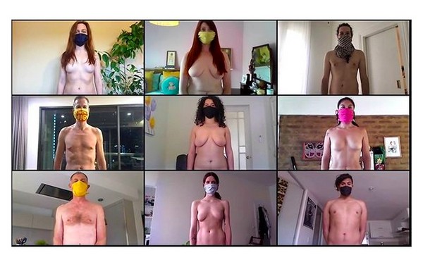 O novo projeto de fotos de nudez do fotógrafo Spencer Tunick (Foto: Instagram)