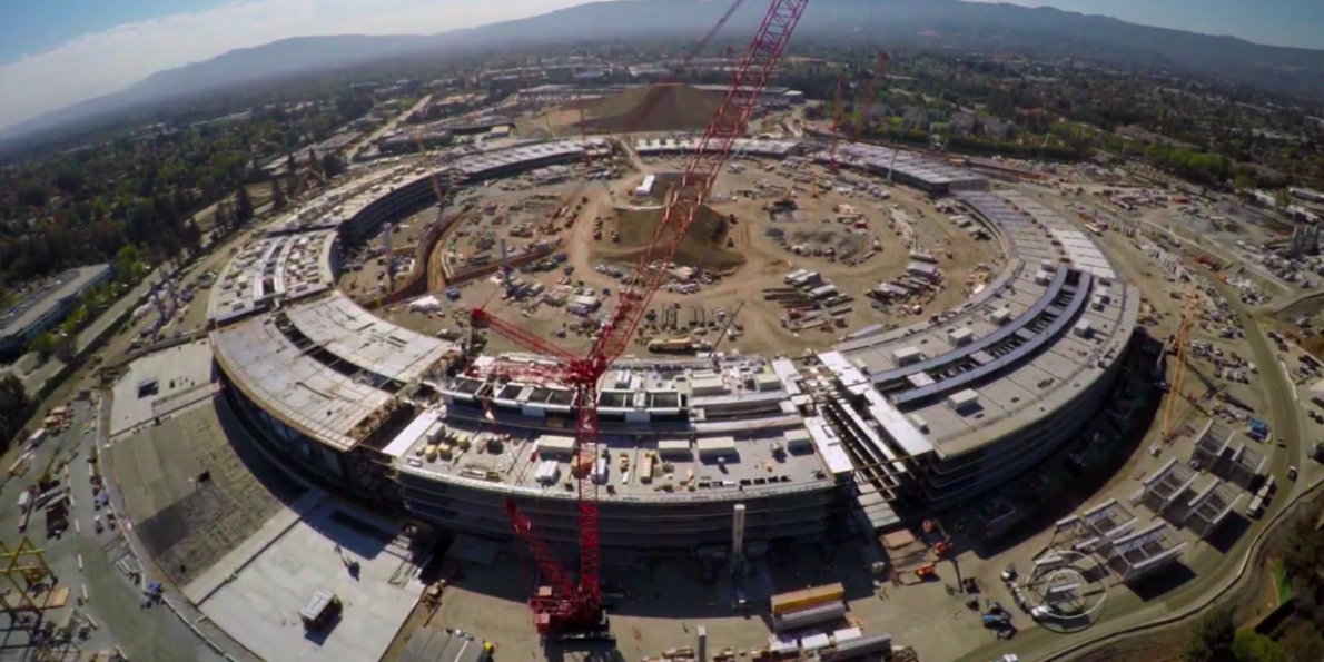 O novo campus da Apple na Califórnia, que custou mais de R$ 15 bilhões (Foto: Divulgação)