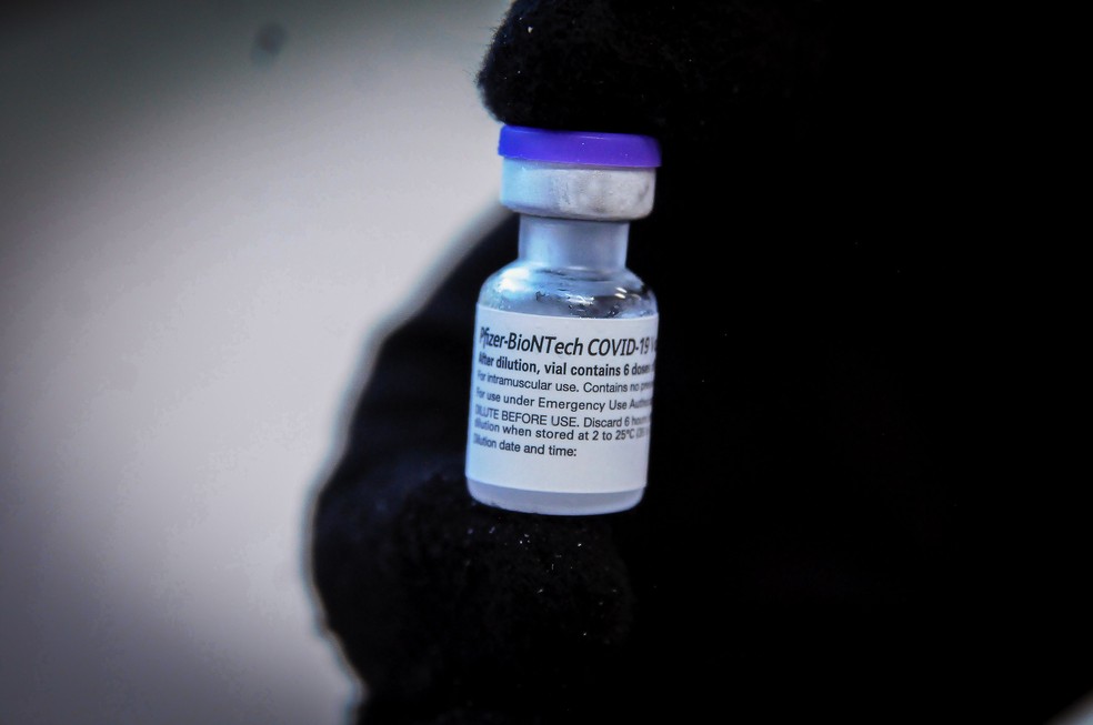 Secretaria de Saúde do Distrito Federal recebe doses de vacina Pfizer. — Foto: Geovana Albuquerque/Agência Saúde DF