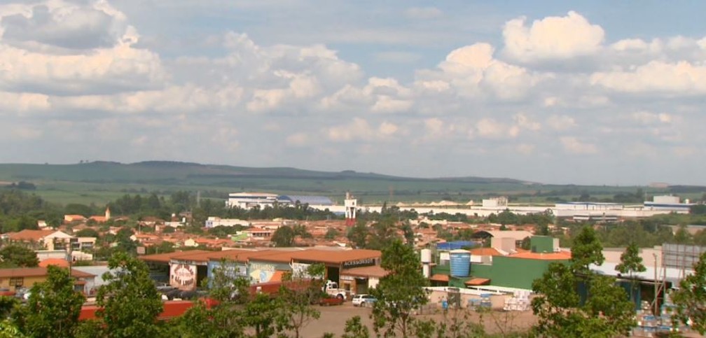 A cidade de Santa Gertrudes — Foto: Reprodução/EPTV
