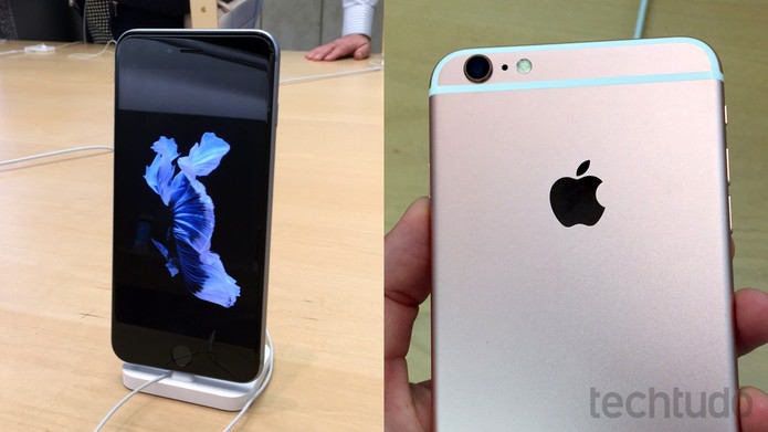iPhone 6S tem mais memória RAM e opção de acabamento em ouro rosa (Foto: Carolina Machado / TechTudo)