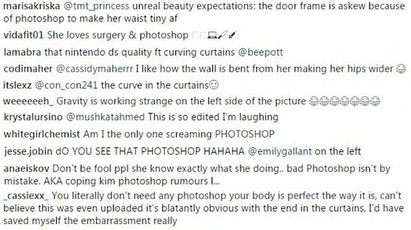 As críticas à foto supostamente editada de Kylie Jenner (Foto: Instagram)