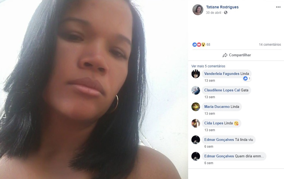 Tatiane foi morta com sete facadas pelo ex-namorado em Governador Valadares (Foto: Reprodução/Facebook)