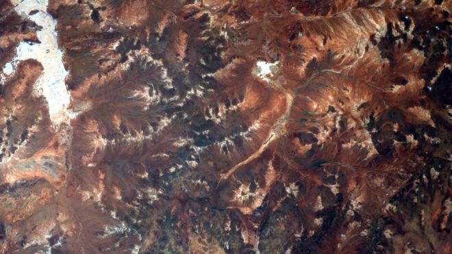 Imagem da região de Yarrabubba tirada da Estação Espacial Internacional (Foto: INTERNATIONAL SPACE STATION)