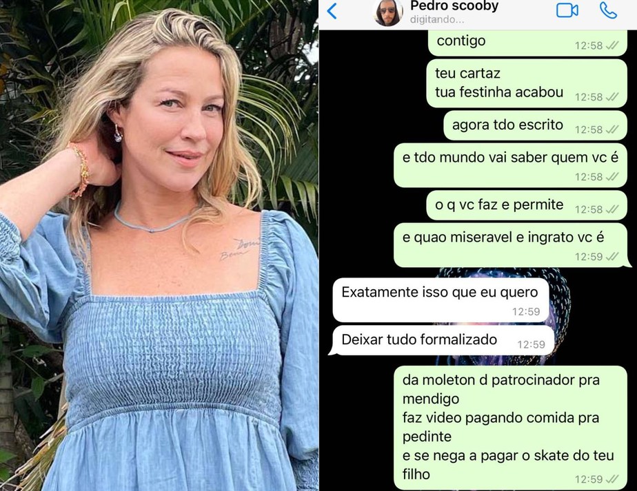 Luana Piovani expõe conversa com Pedro Scooby: Todo mundo vai saber quem você é