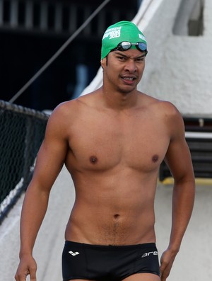 Alan Vitória, da natação, no Raia Rápida (Foto: Satiro Sodré / SSPress)