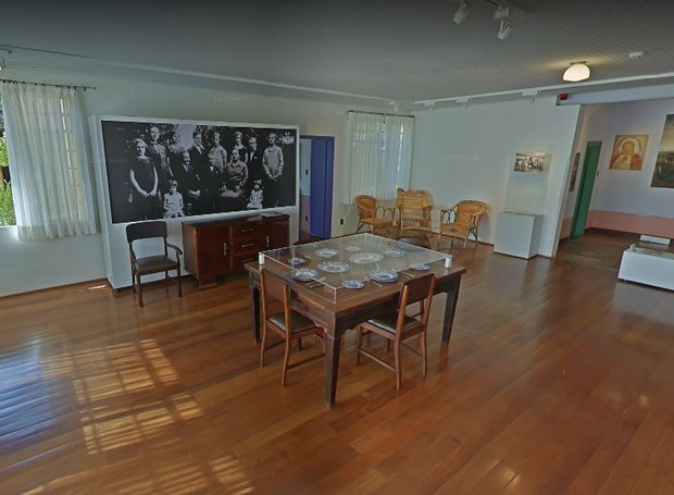Casa de Candido Portinari em Brodowski (SP) pode ser visita online pelo Google Arts & Culture (Foto: Reprodução / Google Street View )