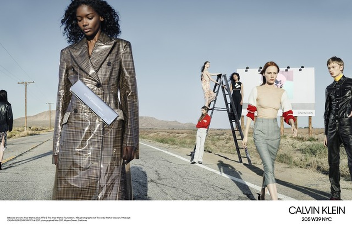 O making of da campanha de inverno 2018 da Calvin Klein Moda