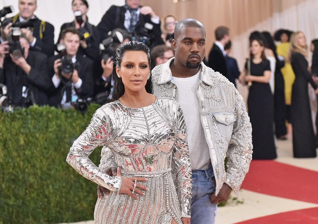 Kim Kardashian e Kanye West (Foto: Neilson Barnard/Getty Images)