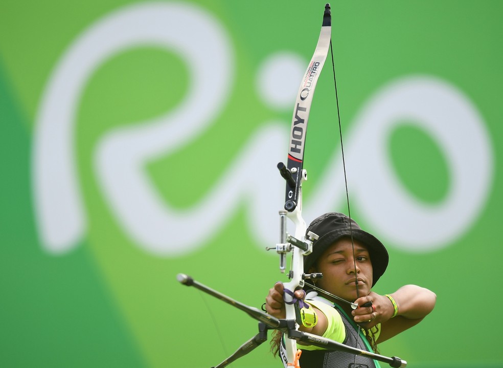 Anne Marcelle durante a Rio 2016 — Foto: Quinn Rooney/Getty Images