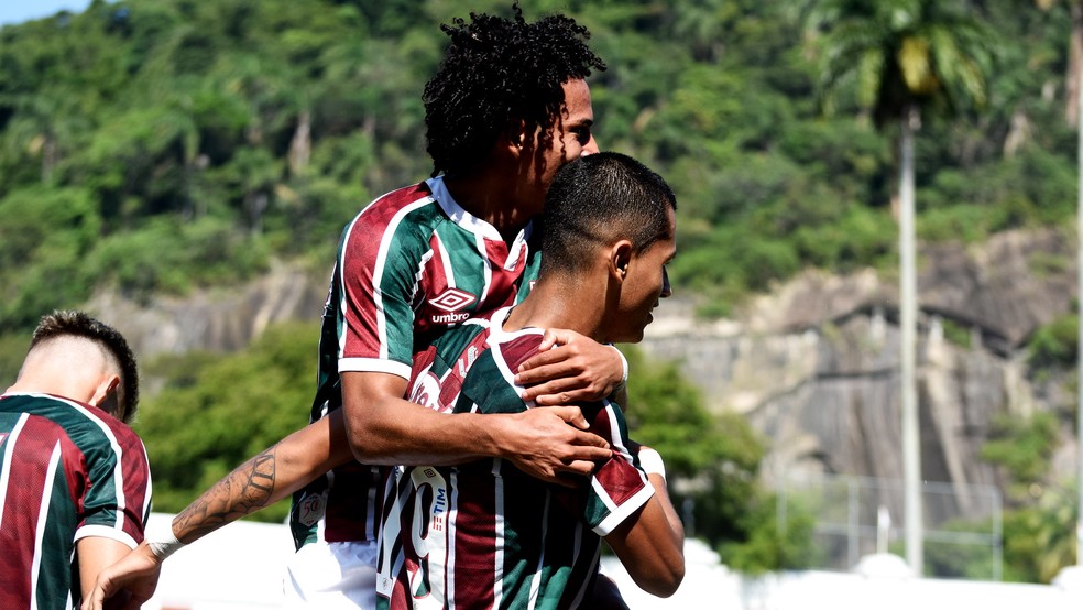 Gabryel Martins e Luan Brito marcaram os gols do Fluminense Sub-20 — Foto: Mailson Santana FFC