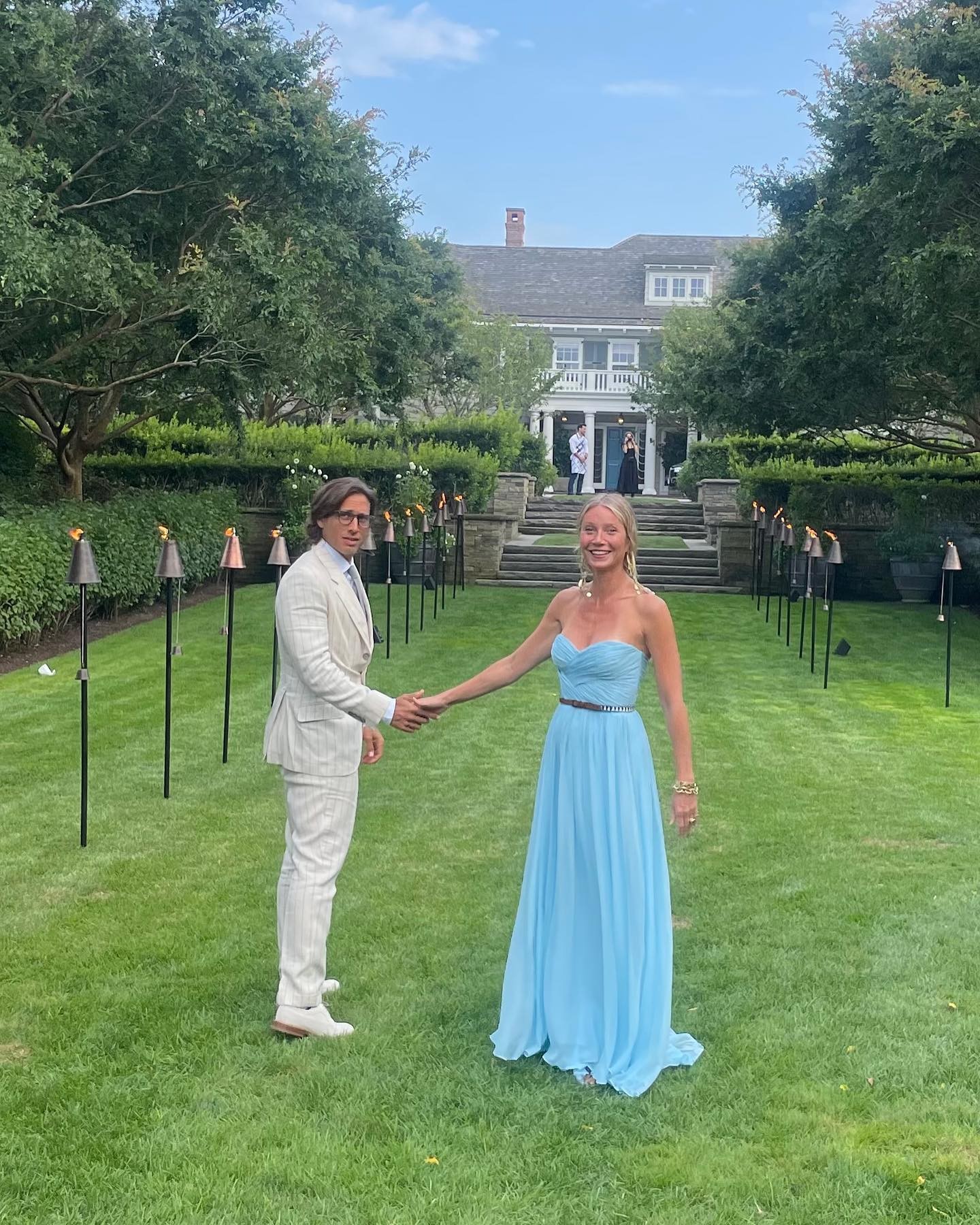 Gwyneth Paltrow e o marido, Brad Falchuk (Foto: Reprodução/Instagram)