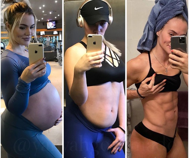 Yanyah Milutinovic passou de 102 kg para 65 kg depois de dar à luz (Foto: Reprodução/Instagram/yanyahgotitmade)