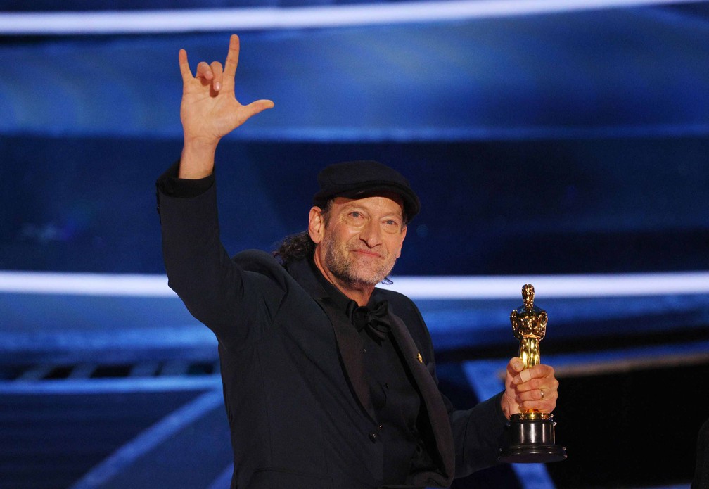 Troy Kotsur vence o Oscar de melhor ator coadjuvante em 2022 — Foto: Brian Snyder/Reuters