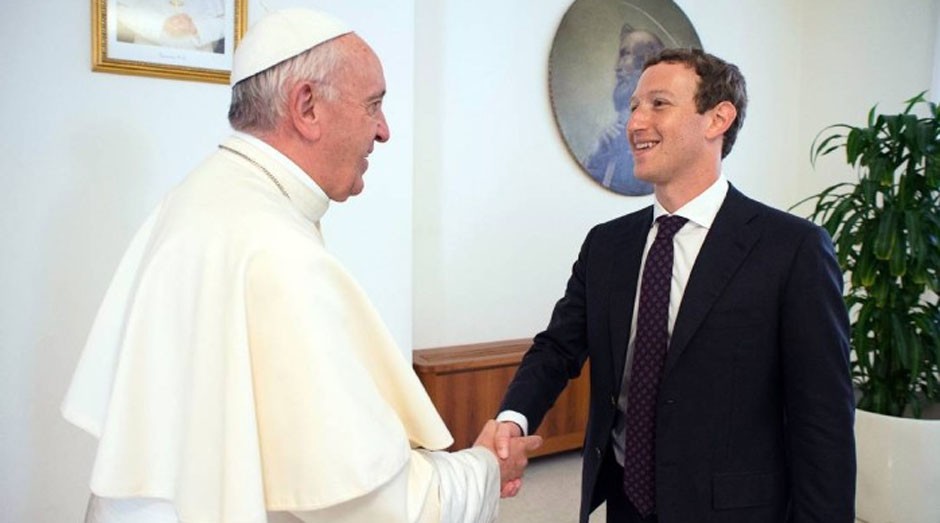 Papa e Mark Zuckerberg: (Foto: Reprodução / Facebook )
