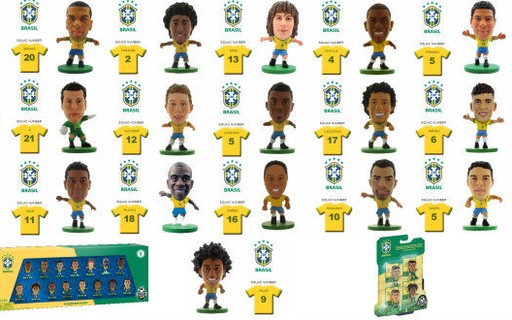 Soccerstarz Brasil 2014 bonecos Colecionaveis seleção copa do