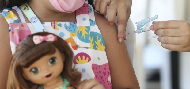 crianca vacinada, vacinacao de crianças, vacincao infantil (Foto: José Cruz/Agência Brasil)