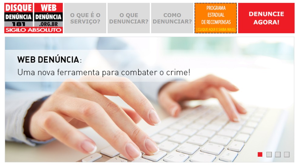 Web Denúncia é seguro? Entenda como funciona o site para fazer denúncias — Foto: Reprodução/Web Denúncia