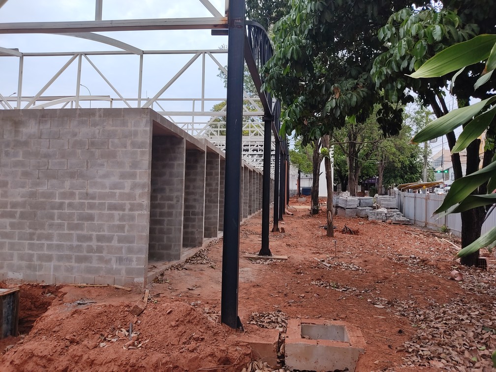 Obras de revitalização do Camelódromo de Presidente Prudente seguem em andamento — Foto: Aline Costa/G1