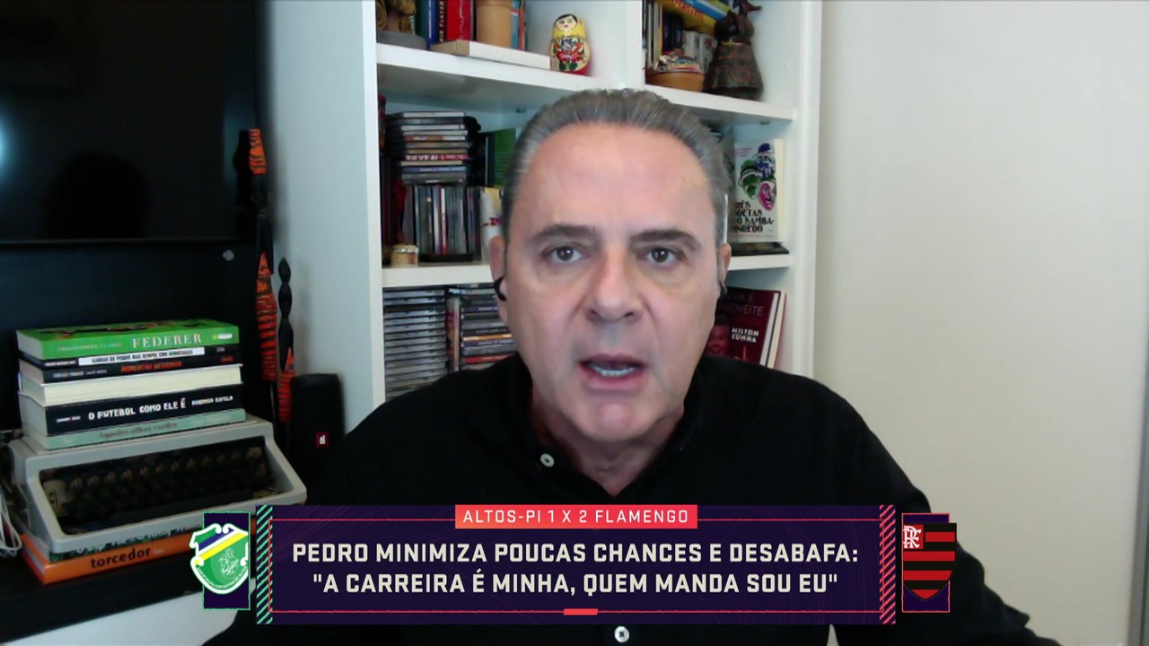 Luis Roberto acha que Pedro, do Flamengo, ficará mais leve após desabafo