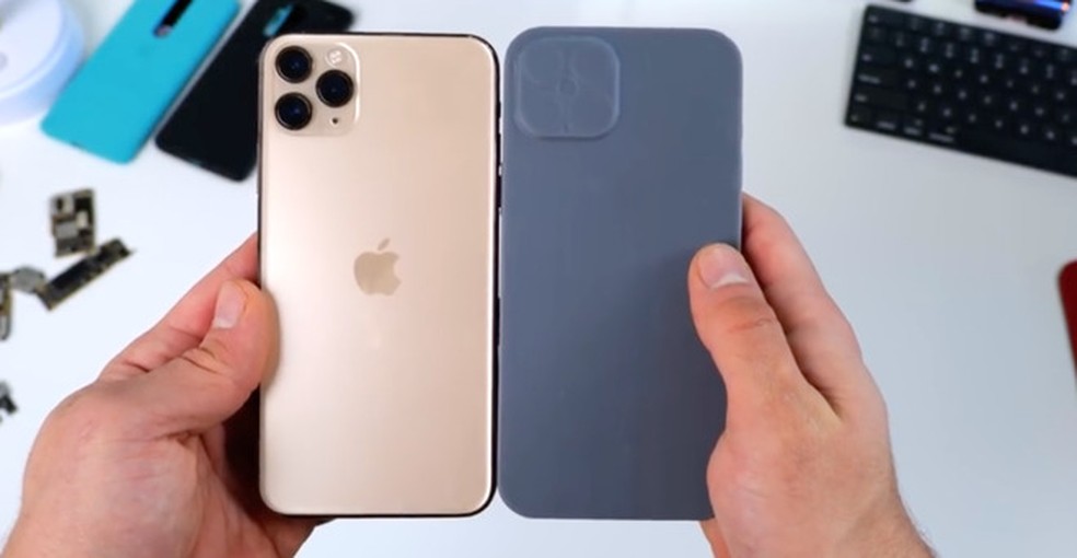 iPhone 12 Pro Max deverá ter dimensões ligeiramente maiores que iPhone 11 Pro Max — Foto: Reprodução/Apple Insider