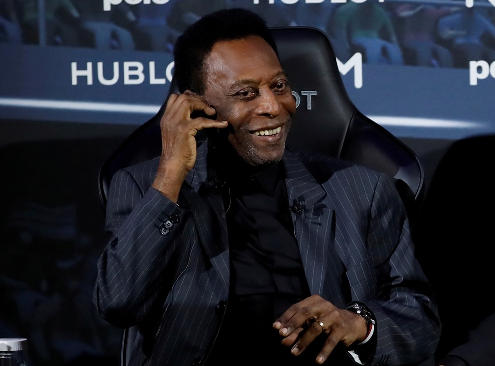 Pelé durante evento em Paris em abril de 2019 — Foto: Christian Hartmann/Reuters