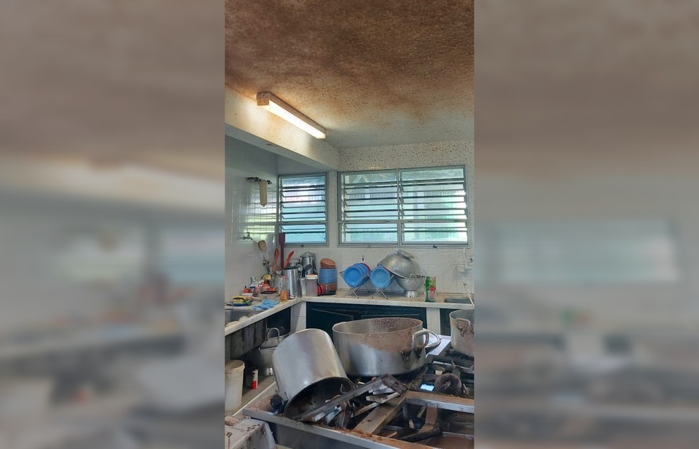 Cozinheira fica ferida após explosão de panela de pressão em escola de Bauru — Foto: Arquivo pessoal