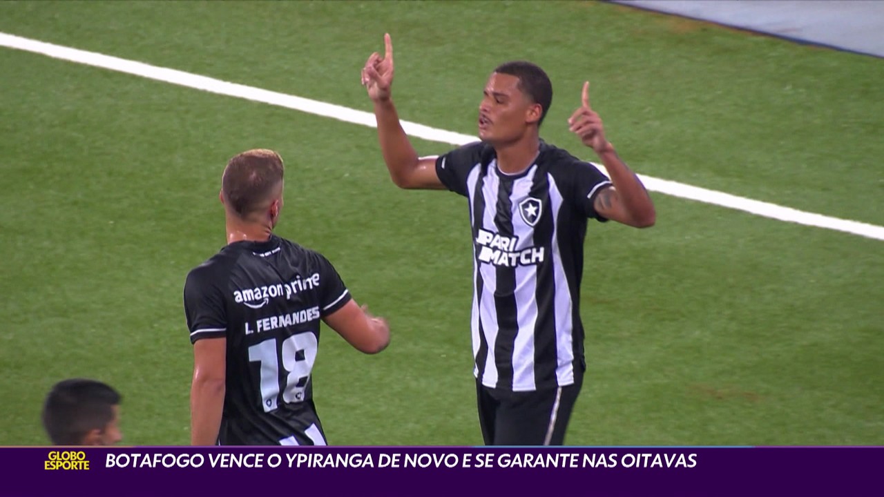 Botafogo vence o Ypiranga e novo e se garante nas oitavas