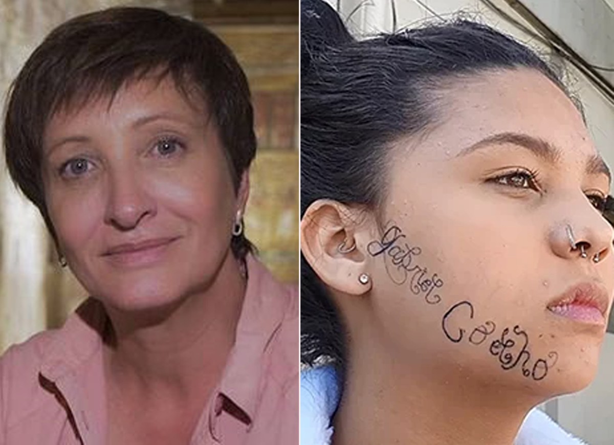 Sônia Bridi se oferece para pagar remoção de tatuagem de Thayane Caldas (Foto: Reprodução Instagram e Reprodução TV Vanguarda)