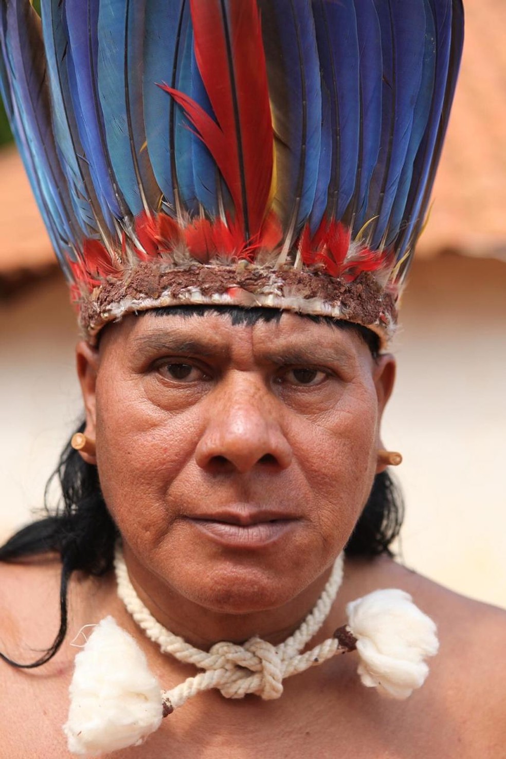 Domingos Mahoro, de 60 anos, era cacique da etnia xavante da terra indígena Sangradouro — Foto: Arquivo pessoal