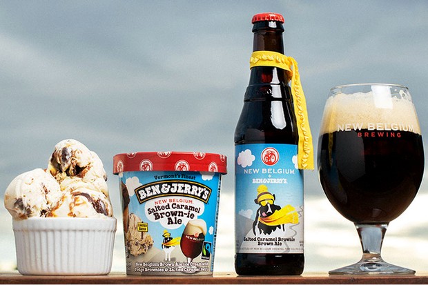 O sorvete e a cerveja criados entre a Ben & Jerry's e a New Belgium (Foto: Reprodução/benjerry.com)