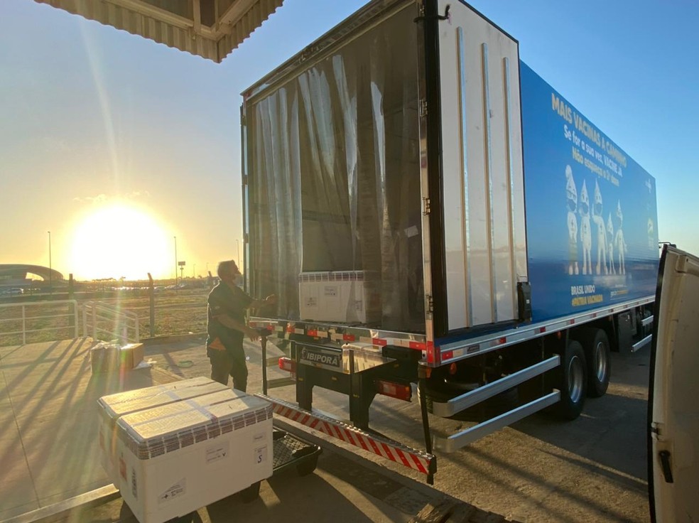 RN recebe mais de 60 mil doses da Astrazeneca &mdash; Foto: Minist&eacute;rio da Sa&uacute;de/Divulga&ccedil;&atilde;o