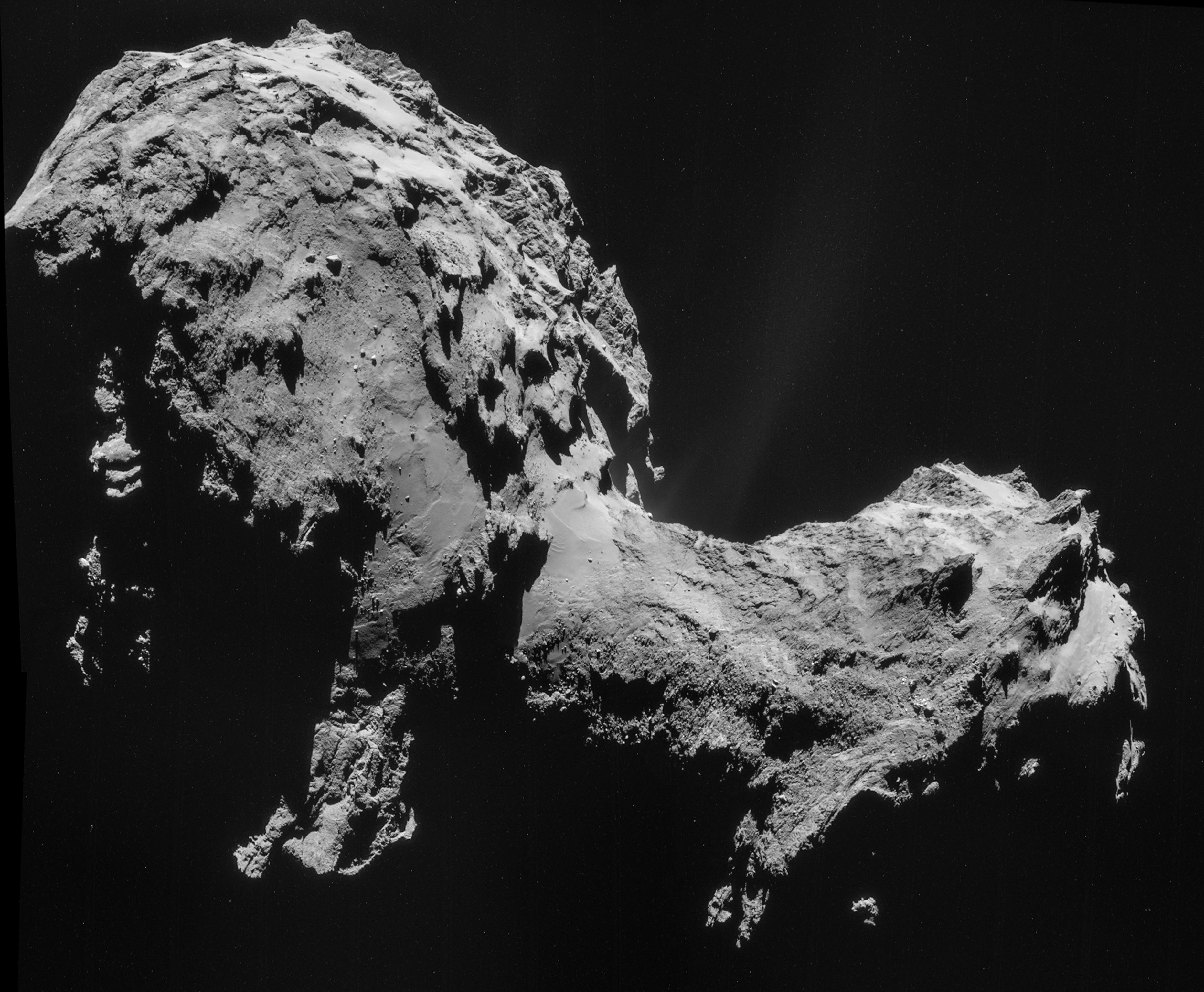 O 67P/C-G, fotografado pela Rosetta (Foto: ESA - divulgação)