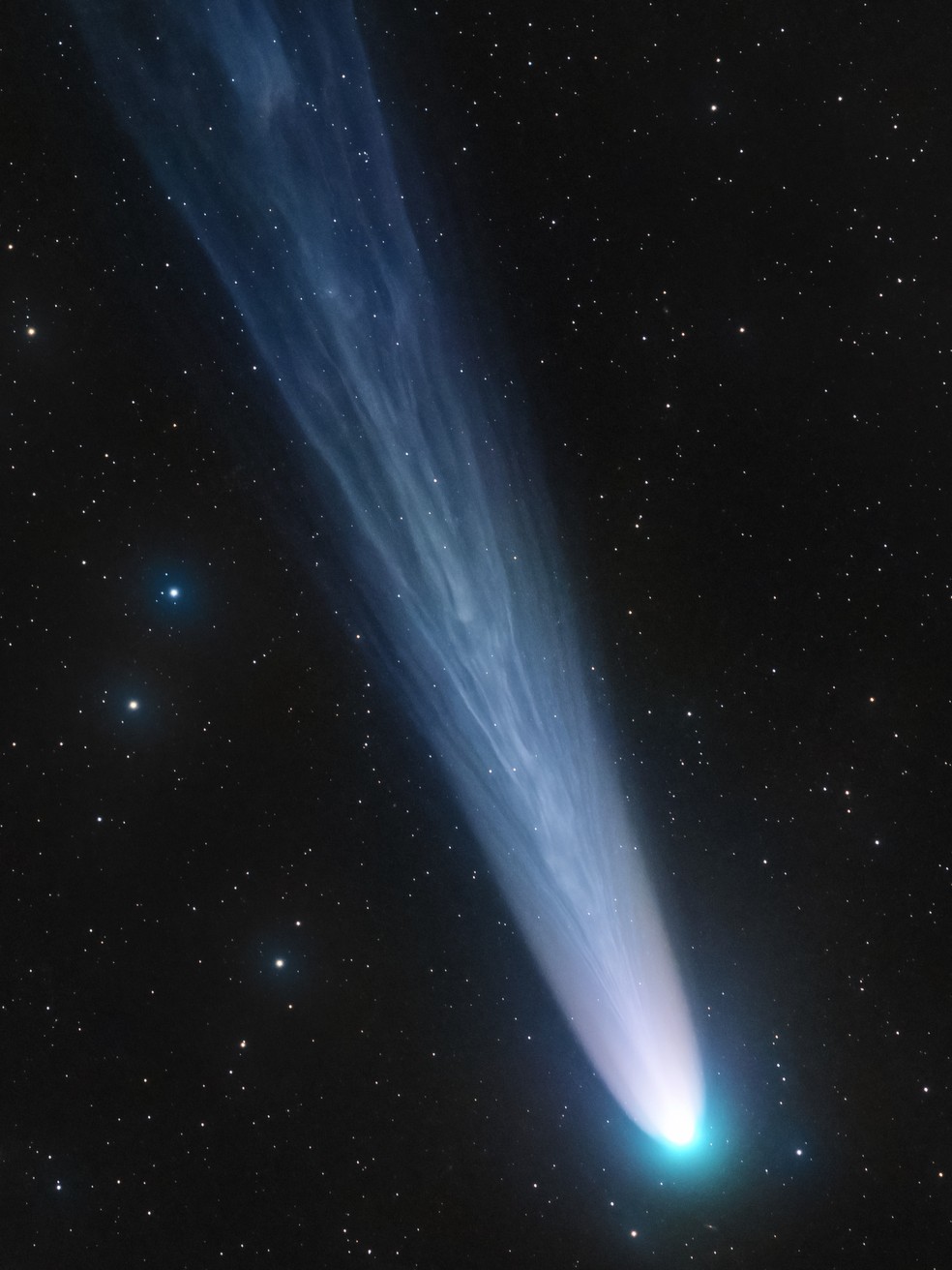 O cometa Leonard, descoberto em janeiro de 2021 — Foto:  Lionel Majzik