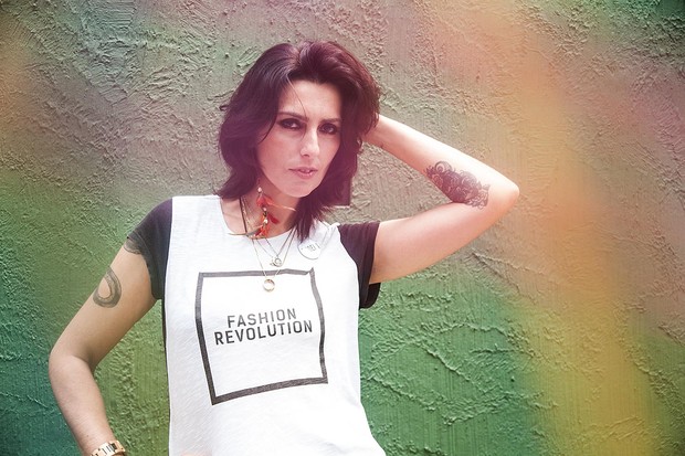 Chiara Gadaleta usa a camiseta do movimento (Foto: Ricardo Toscani)
