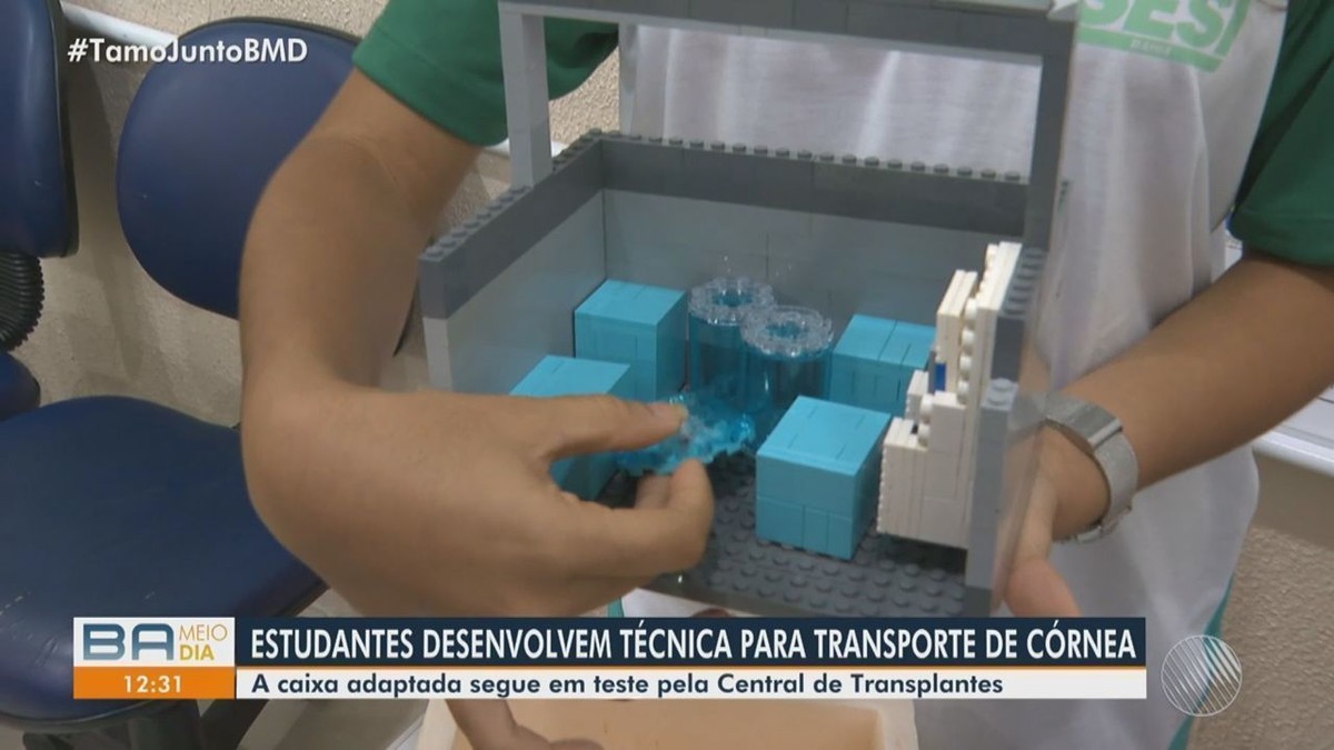 Estudantes baianos criam tecnologia para transplante de córnea; jovens participam de competição nacional com projeto | Bahia